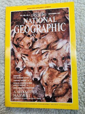 National Geographic Magazine Sept 1991 Vol 180 No 3 Germany Map Supplement